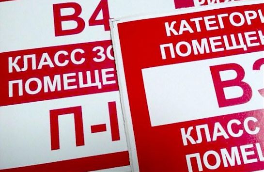 Классы пожароопасных зон